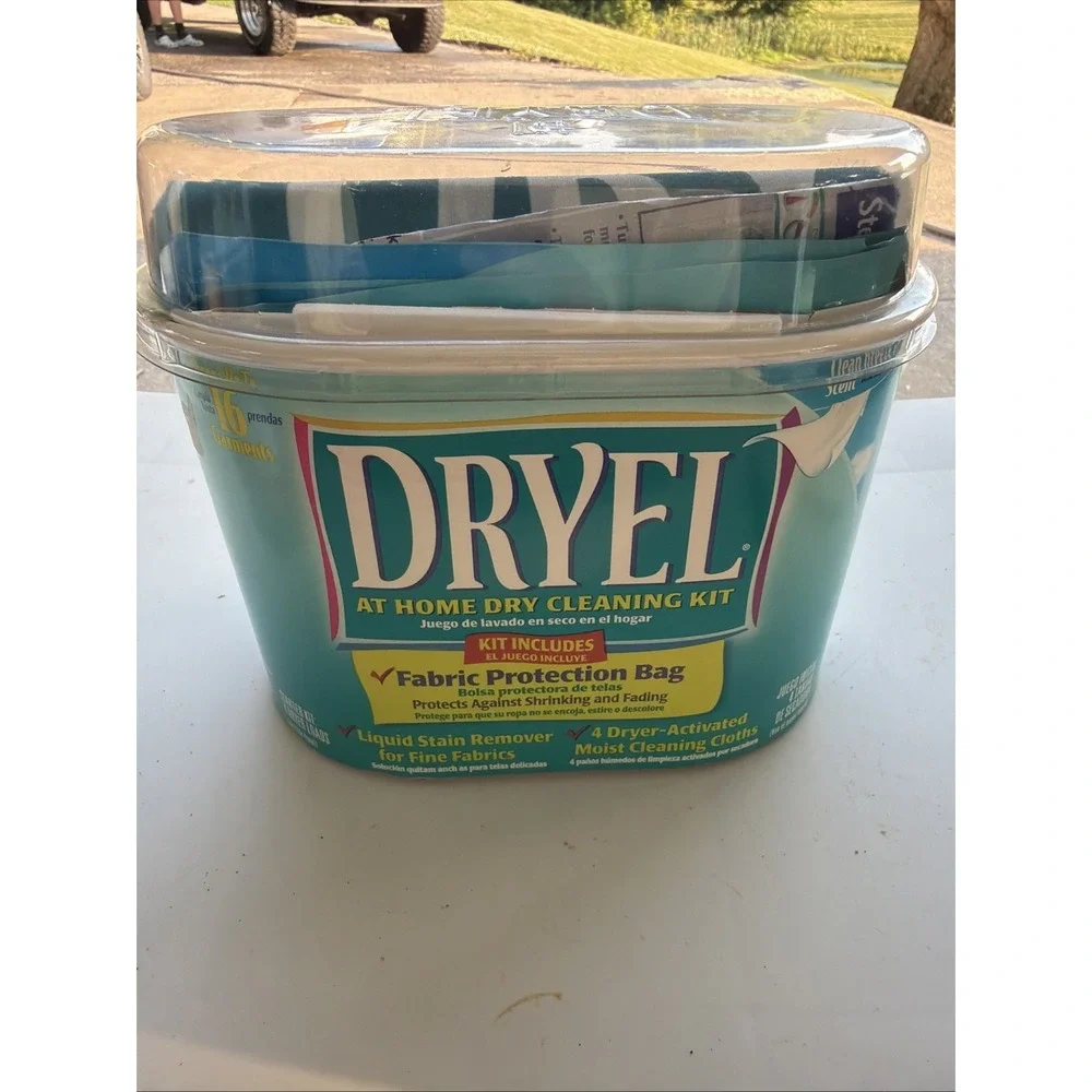 Dryel At Home Dry Cleaner Starter Kit 4 Loads 16 Garments Vtg 2006 New